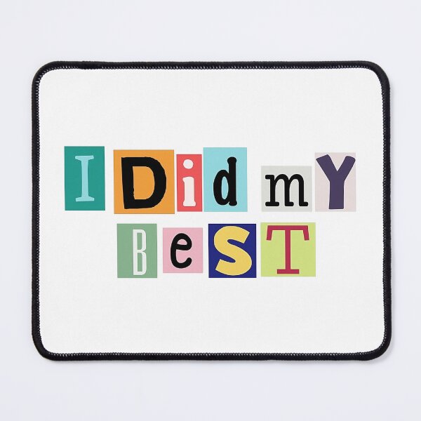 Item preview, Did My Best Rainbow Paper Ransom Letters designed and sold by carroteraser.