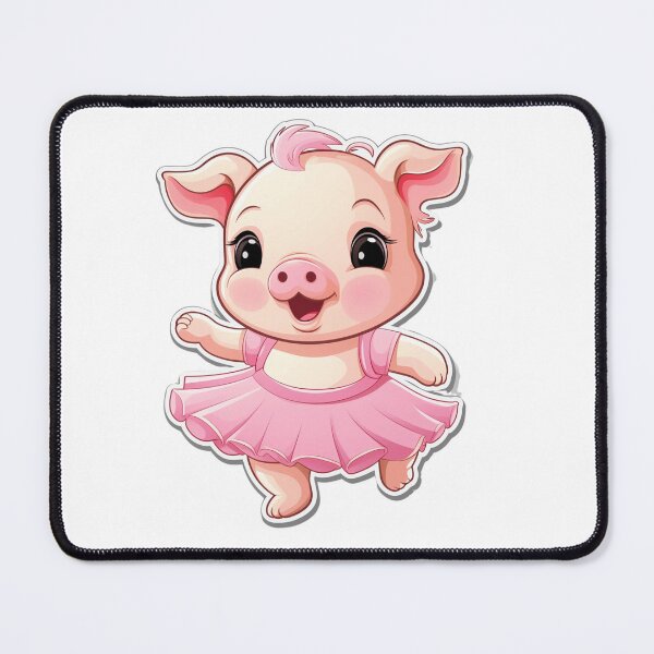 Item preview, A Happy Pig in pink designed and sold by DigitalArtByCJ.