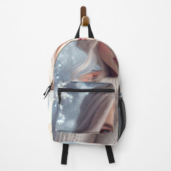 Item preview, Beautiful blonde woman in white sweater and snowflakes. Winter fashion. designed and sold by DenisAgati.