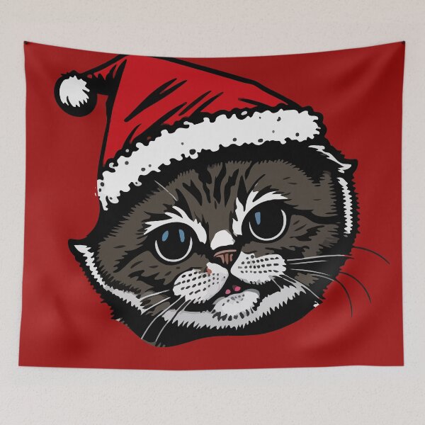 Aperçu de l'œuvre Chat de Noël créée et vendue par Asotshop.