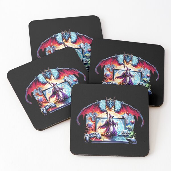 Item preview, Mystic Wizard and Dragon Gaming Session Funny Gifts For Gamers And Streamers designed and sold by BadhbhLoot.