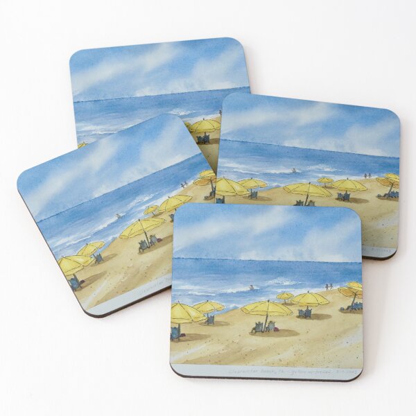 Item preview, Yellow Beach Umbrellas designed and sold by Dfcumberland.