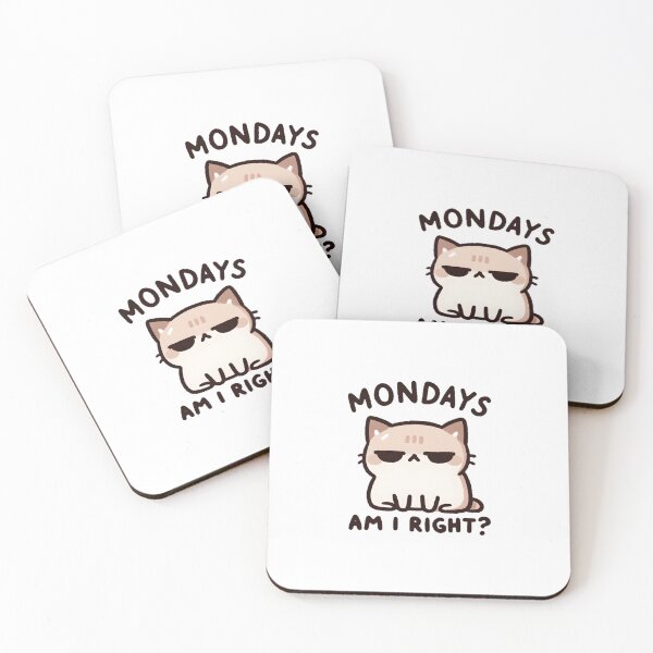 Item preview, Cat's Take on the Monday Blues designed and sold by UmbrellaStudio1.