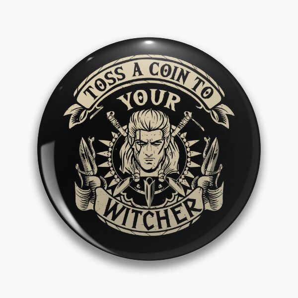 Item preview, Toss A Coin To Your Witcher Geralt of Rivia designed and sold by silverhexagon.