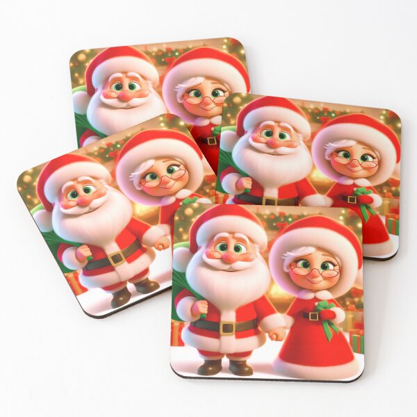 Item preview, santa and mrs claus designed and sold by merchbysadie.