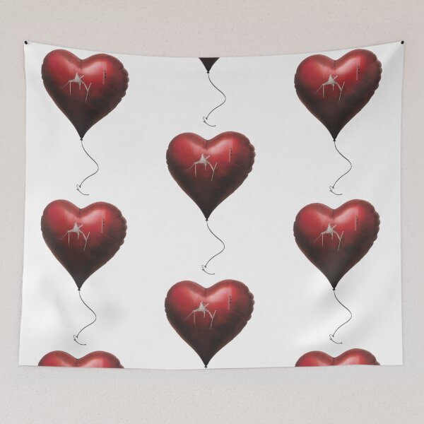 Item preview, Banksy Heart Balloon torn (red) designed and sold by Gianyyu.