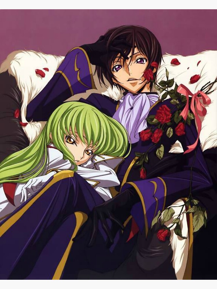 Code Geass Lelouch C C Postcard By Therektone Redbubble