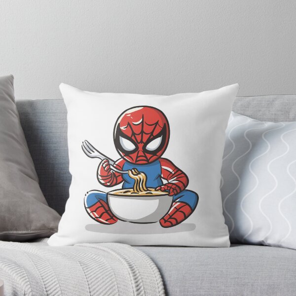 Item preview, Adorable Angry Baby Spider Eating Pasta Slinging Carb Loading - Hilarious Spider Eating Food Meme Cartoon Costume designed and sold by SpideyUniverse.