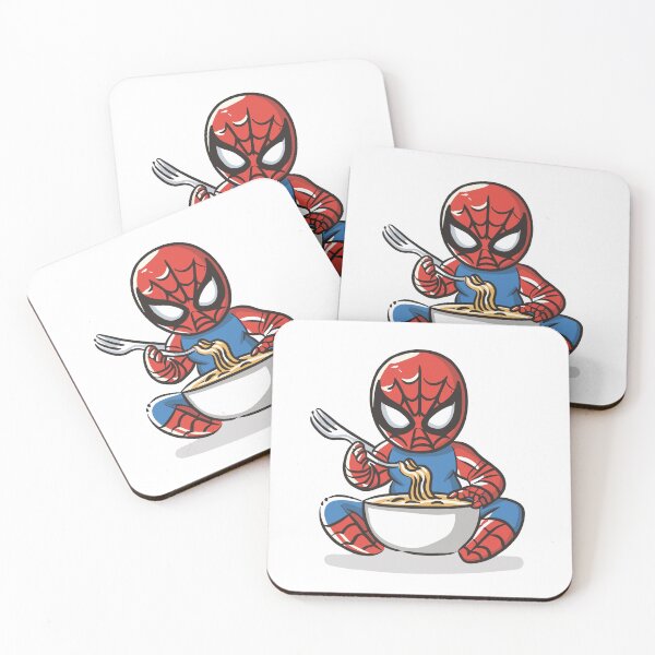 Item preview, Adorable Angry Baby Spider Eating Pasta Slinging Carb Loading - Hilarious Spider Eating Food Meme Cartoon Costume designed and sold by SpideyUniverse.