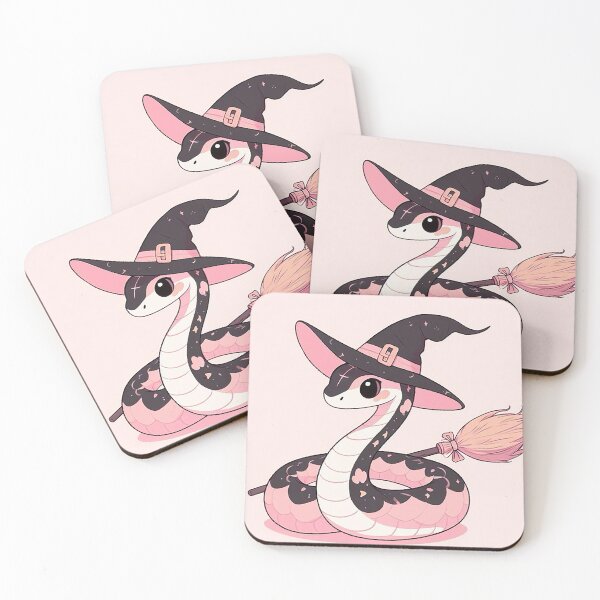 Item preview, The Pink Snake in a Stylish Hat designed and sold by autrouvetout.