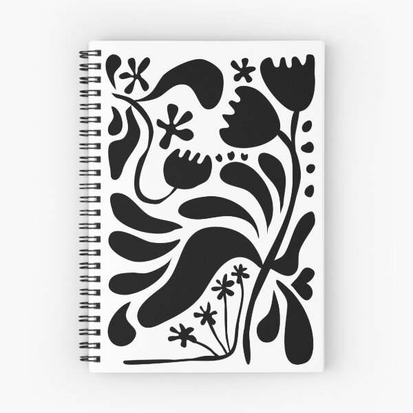 Item preview, Flores abstractas en blanco y negro. designed and sold by Chigurena.