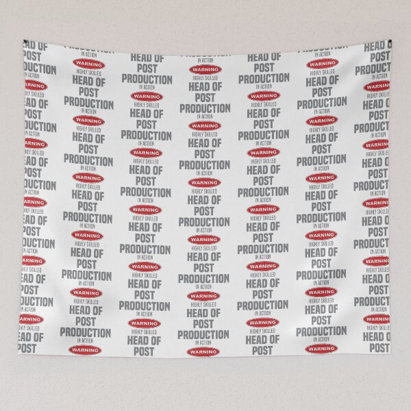 Item preview, Highly Skilled Head of Post Production in Action designed and sold by NermilioDesigns.