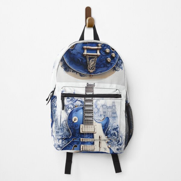 Item preview, Abstract blue electric guitar print designed and sold by dcrc.