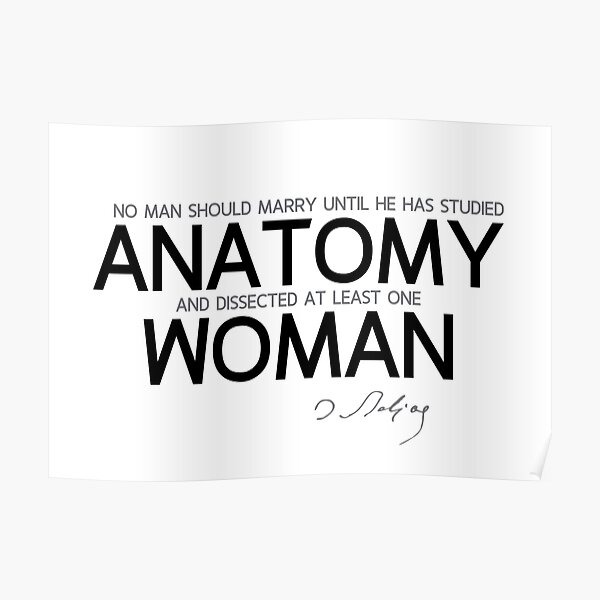 anatomy of a woman - balzac Poster