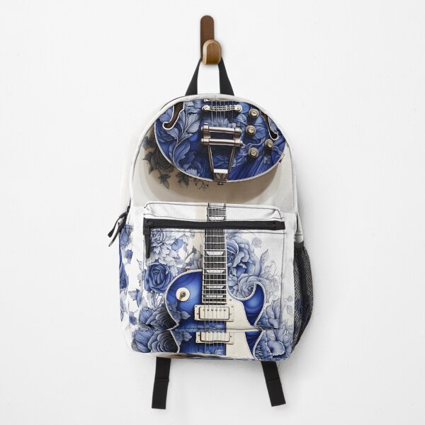 Item preview, Abstract blue electric guitar print designed and sold by dcrc.