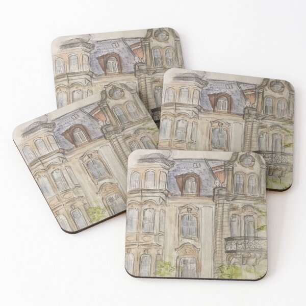 Item preview, artistic, old house/building drawing (vintage) designed and sold by loulou-artifex.
