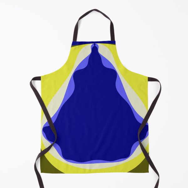 Item preview, Abstract Organic Shapes - Blue Yellow Layers designed and sold by pngrktes-art.