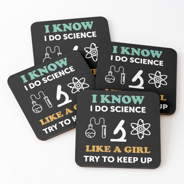 Item preview, I Know I Do Science Like A Girl Try To Keep Up designed and sold by ScienceCorner.