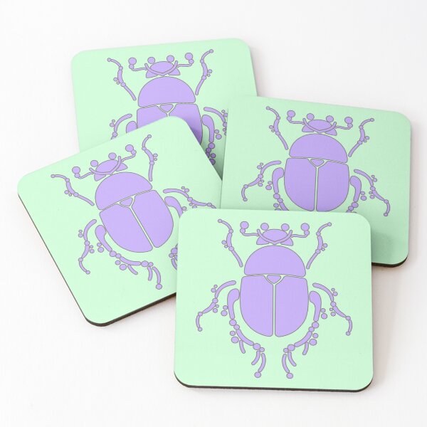 Item preview, Colorful, geometric beetle pattern,lilac. designed and sold by My-fake-places.