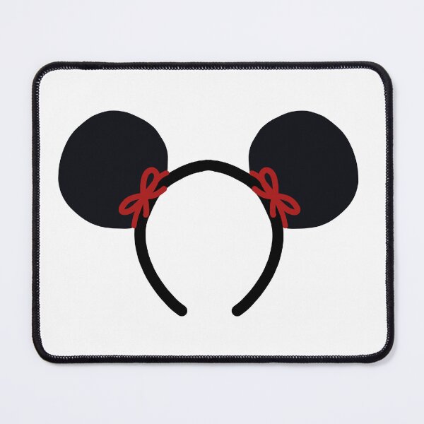Item preview, Black Classic Mouse Ears with Little Red Bows designed and sold by MagicChelsea.