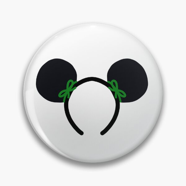 Item preview, Black Classic Mouse Ears with Little Green Bows designed and sold by MagicChelsea.