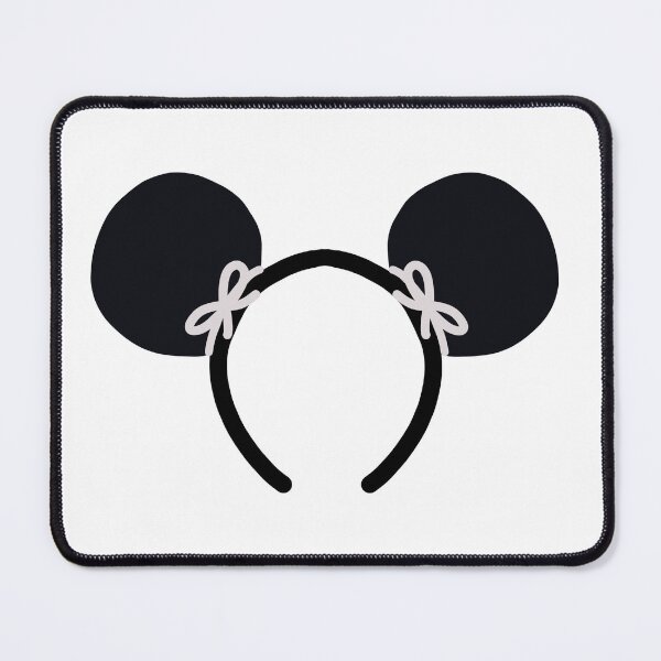 Item preview, Black Classic Mouse Ears with Little White Bows designed and sold by MagicChelsea.
