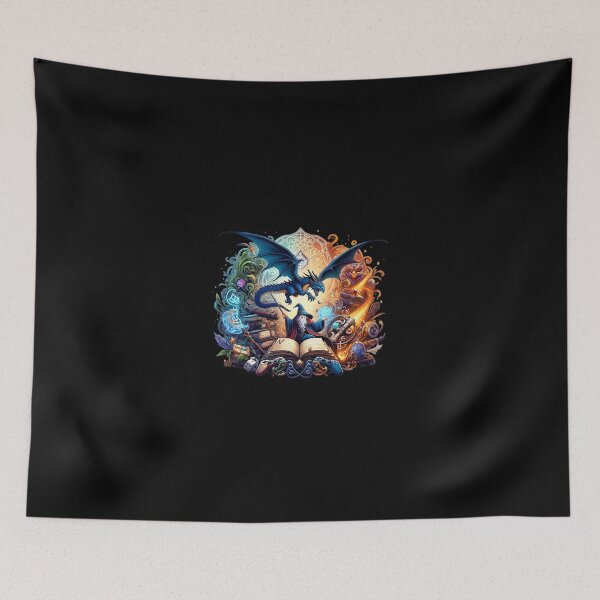 Item preview, Mystical Wizard and Dragon Adventure Funny Gifts For Gamers And Streamers designed and sold by BadhbhArt.