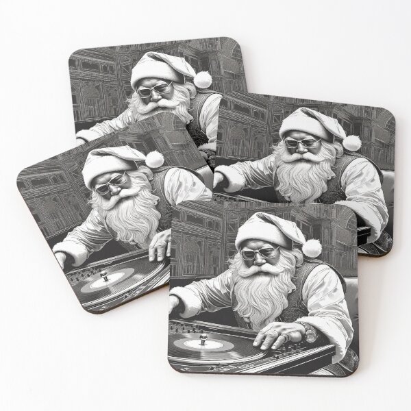 Artikelvorschau, Der Weihnachtsmann als DJ entworfen und verkauft von kattilako.