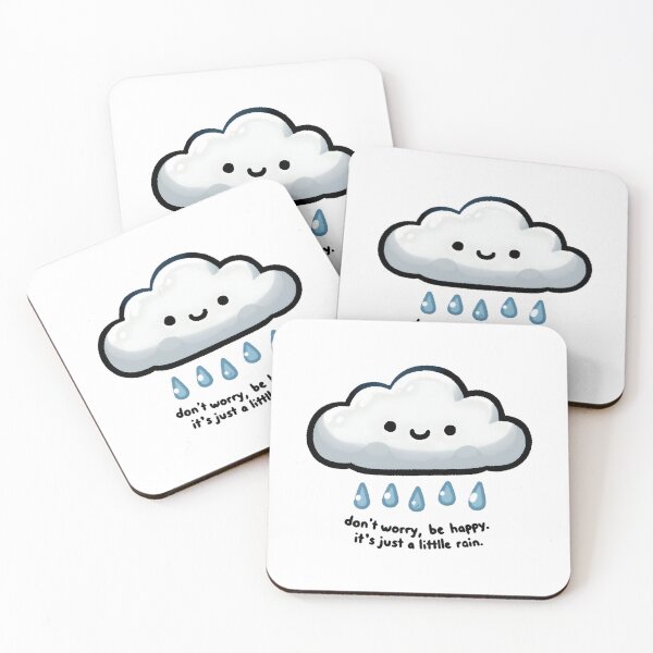Item preview, Happy Cloud Embracing the Rain designed and sold by UmbrellaStudio1.