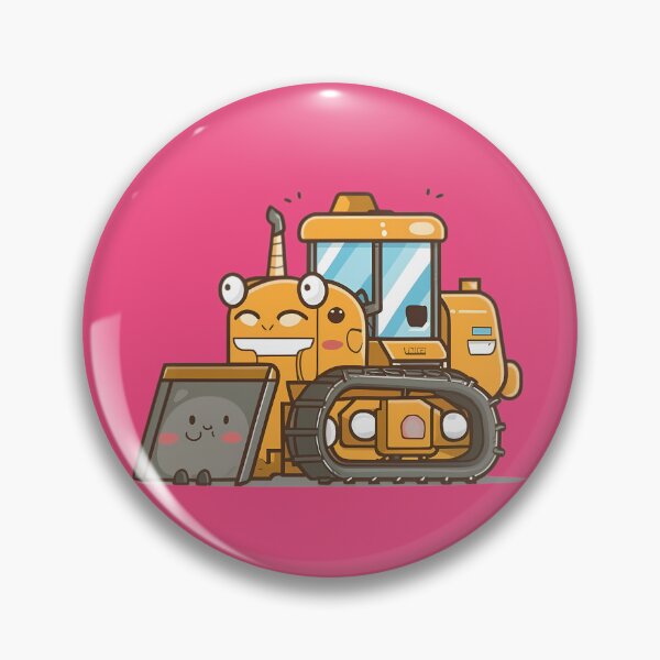 Item preview, Kawaii Anime Bulldozer designed and sold by FlexYourMind.