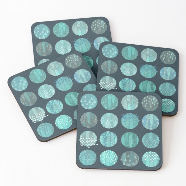 Aperçu de l'œuvre Corps célestes – Bleu nuit et turquoise créée et vendue par Daisy Beatrice.