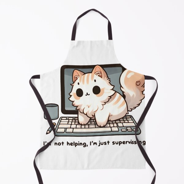 Item preview, Cat Supervisor Overseeing Computer Work designed and sold by UmbrellaStudio1.
