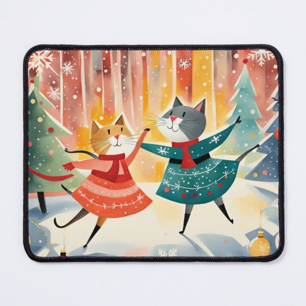 Item preview, Christmas winter cat dance designed and sold by YukiKenji.