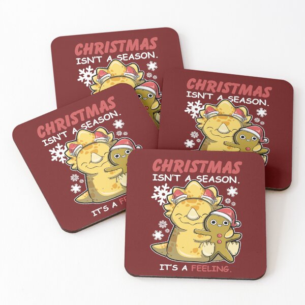 Item preview, Christmas isn't A Season. It's A Feeling. - Triceratops designed and sold by The magic  Yellow bus.
