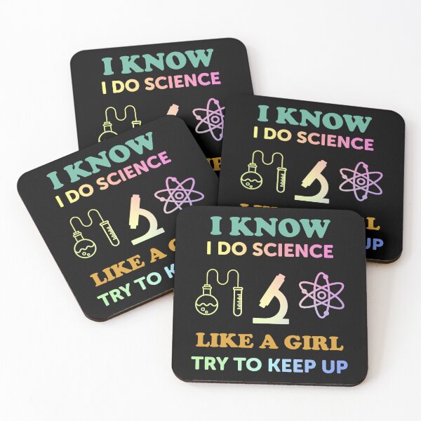 Item preview, I Know I Do Science Like A Girl Try To Keep Up designed and sold by ScienceCorner.