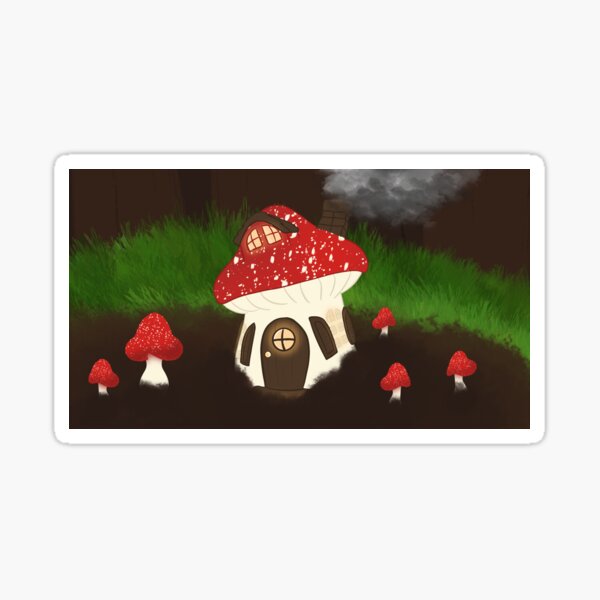 Item preview, Fae Mushroom House designed and sold by cosmicalnightly.
