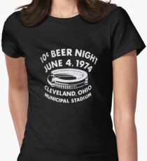 Cleveland 10 Cent Beer Night Women's Fitted T-Shirt