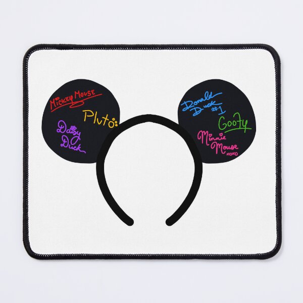 Item preview, Black Classic Mouse Ears with Autographs designed and sold by MagicChelsea.