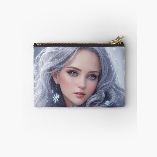 Item preview, Beautiful SnowMaiden queen with long wavy hair and silver dress. designed and sold by DenisAgati.