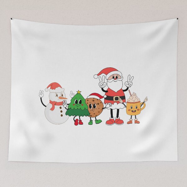 Item preview, Retro Christmas Characters, Peace on Earth Shirt, Y2K Aesthetic, Vintage Santa Shirt, Holiday Decor designed and sold by CloverAnnie.