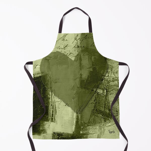 Item preview, Green heart on green background, portrait designed and sold by a3-studio.