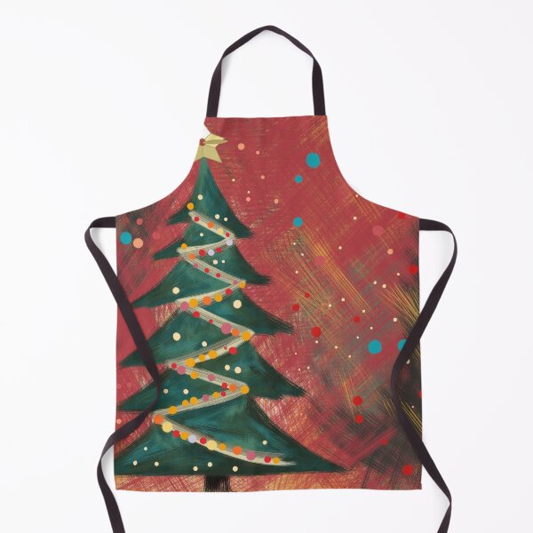 Item preview, Digital Painting of a Christmas Tree with Ornaments and Lights as Dots designed and sold by pngrktes-art.