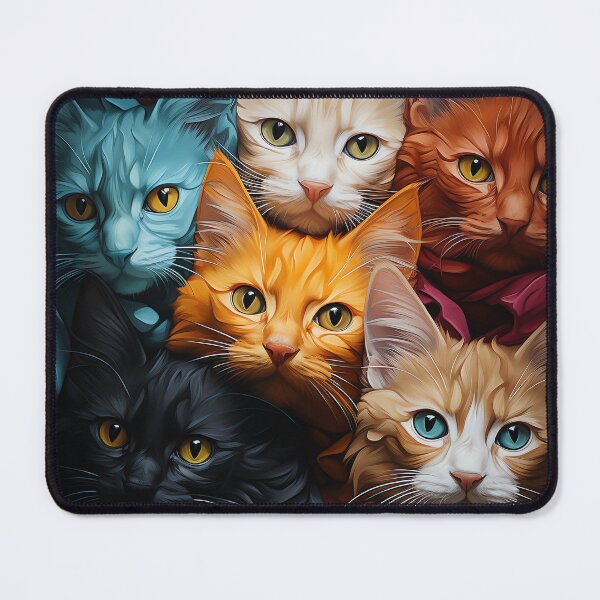 Item preview, Cute Kawaii Adorable Cats - Surreal Vivid Colored Sweet Cats 14 designed and sold by MadeByRobots.