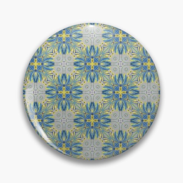 Item preview, Blue and gold lotus designed and sold by ritusdesigns.