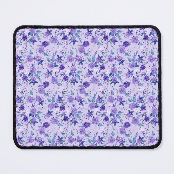 Item preview, Tiny purple flowers with blue background  designed and sold by Chirayu1111.