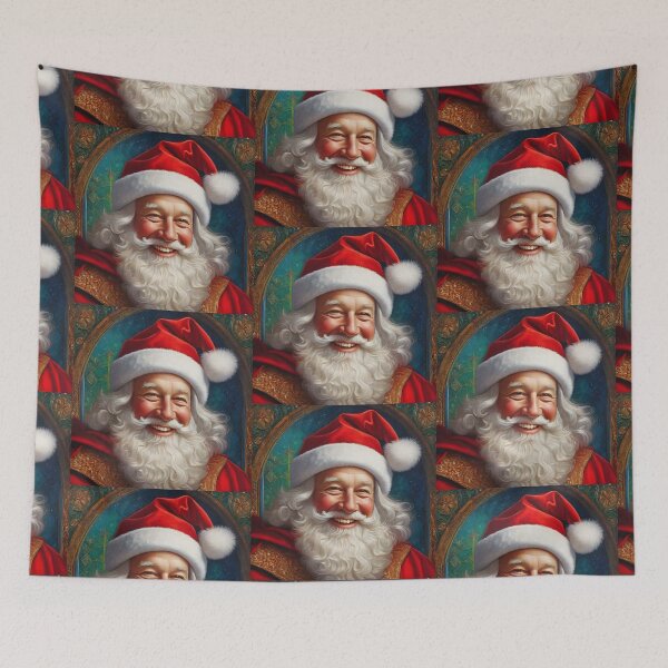Item preview, Santa Claus Portrait 03 - Whimsical Joy: Santa's Merry Portrait Sparkles designed and sold by Artekinium.