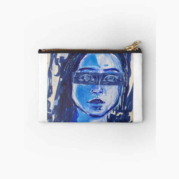 Item preview, Mixed media blue hypnotized girl designed and sold by loulou-artifex.