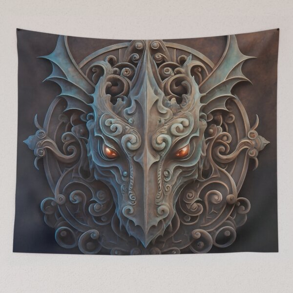 Item preview, Medieval Stone Gargoyle Dragon Carving designed and sold by DragonRealms.