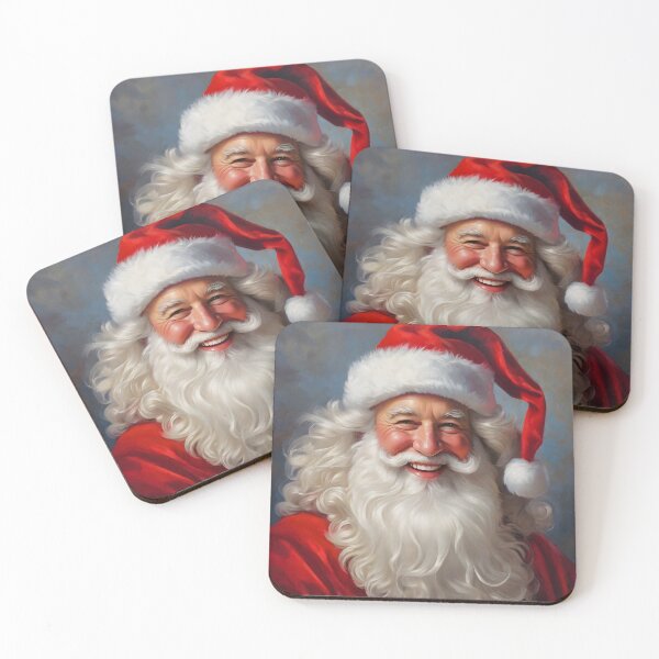 Item preview, Santa Claus Portrait 04 - Warmth of Christmas: Santa's Radiant Smile Portrait designed and sold by Artekinium.