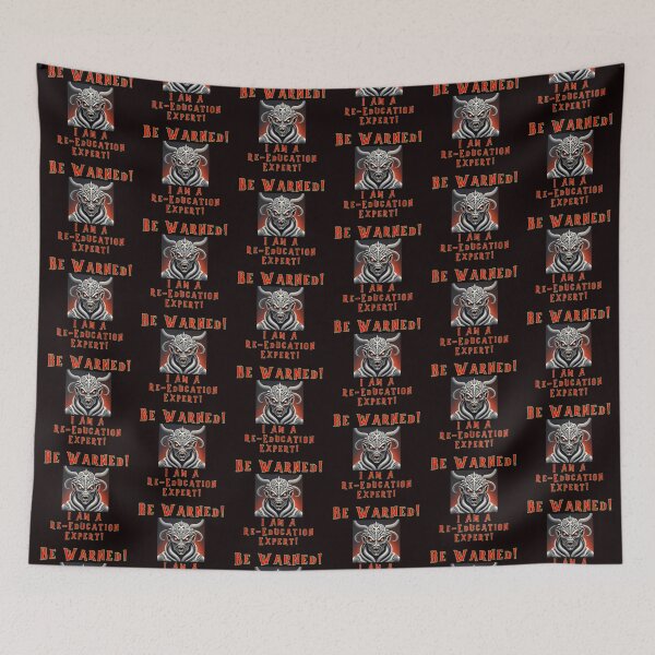 Item preview, Warning - I Am A Re-Education Expert designed and sold by alien almanac.